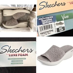 NEW Skechers Luxe Foam Sandals-Women’s Size 5